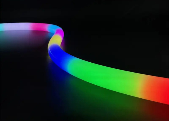 360 ° Vòng 25mm màu ma thuật điều khiển bên ngoài thanh đèn kỹ thuật số có thể trả lời RGB Led Neon