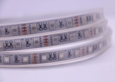 Chống thấm IP67 Silicone Led Strip Lights Bendable 5050 RGB 60LED / M 14.4W / M