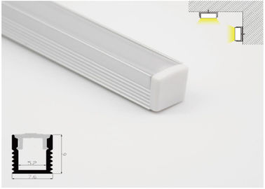 Chống ăn mòn LED đùn Profiles Nhôm Với Truyền ánh sáng cao 7.6 * 9mm