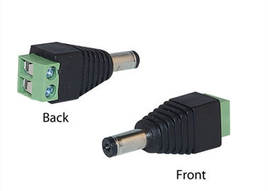 PVC 2 Pin DC Power Bộ kết nối bộ chuyển đổi Jack nữ 5521 Đen với màu xanh lá cây