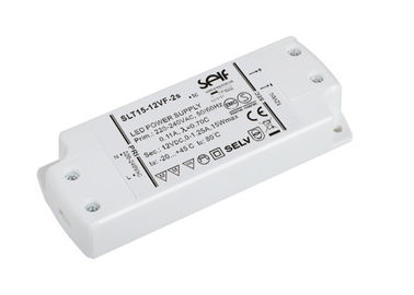 White 15W Switching Power Supply , 24V / 12V DC Constant Voltage Led Driver