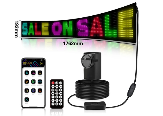 Chuyển hướng Quảng cáo Đèn đèn LED linh hoạt Bluetooth đầy đủ RGB 5VDC Cáp USB Cung cấp năng lượng cho cửa hàng xe khách sạn