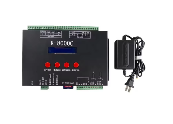 K-8000C Máy điều khiển màu ma thuật có thể lập trình Kiểm soát màu đầy đủ thông qua DMX / SPI Với chức năng mã hóa tích hợp để điều khiển ánh sáng