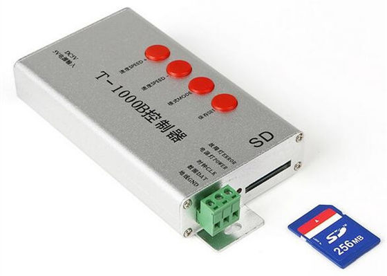 Bộ điều khiển điểm ảnh đèn LED T-1000B Thẻ Sd có thể lập trình Ngõ ra tín hiệu SPI có thể lập trình Bộ điều chỉnh màu đầy đủ