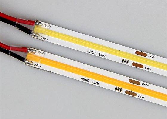 Dây LED 12V / 24V COB CRI cao 90 480LEDs / M COB Đèn LED dải
