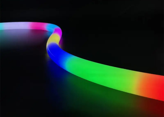 Digital Light Bar Adressable RGB Led Neon 360 ° Vòng 25mm Magic Color Điều khiển bên ngoài