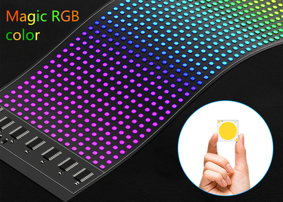 16 * 64 Màn hình LED linh hoạt màn hình ngoài trời Bảng chống nước Cửa sổ xe ô tô LED Bảng quảng cáo mềm