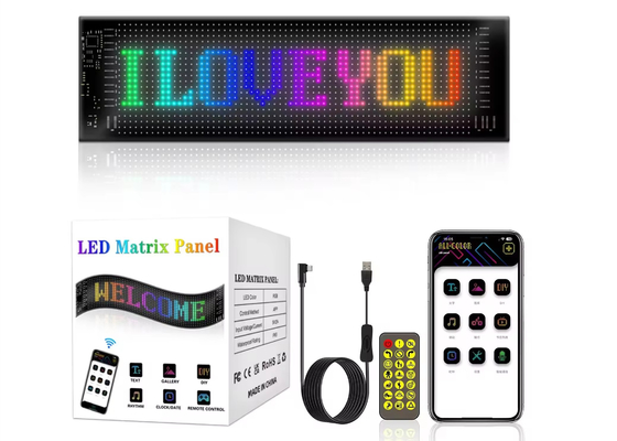 Màn hình LED mềm Thương hiệu quảng cáo quảng cáo Hiển thị màu RGB APP thông minh có thể lập trình nội thất LED Sign