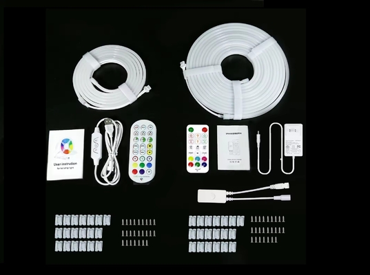 5M Full RGB Led Neon Silicon Dẻo Môi Trường Xung Quanh Dải Ánh Sáng Thông Minh DIY Kỹ Thuật Số Chạy Dây Bộ Đèn TUYA ứng Dụng