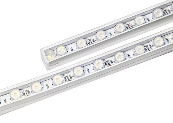 Đèn máy rửa tường chống nước 16 * 16 MM linh hoạt LED ống kính quang tuyến tính DC24V IP65