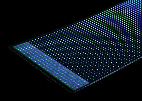 P8 Flexible Crystal Core Film Screen Indoor Glass Window Curtain Phim quảng cáo kỹ thuật số hiển thị minh bạch