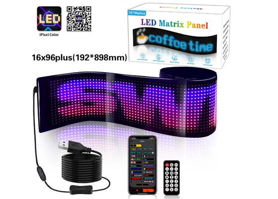 Thư tùy chỉnh Mô hình hoạt hình LED bảng điều khiển ma trận cho quảng cáo quảng cáo hiển thị màu RGB APP màn hình LED nội thất thông minh