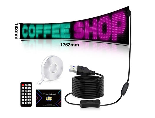 16*192 LED Smart Soft Screen App Control Car Pixel Display Đối với biển quảng cáo cửa hàng