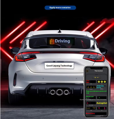 Smart Car Sticker 120x595mm RGB Động lực LED Truck Demon Eye Light Cho màn hình thông minh ngoài trời IP65