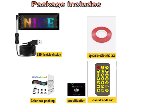 Quảng cáo Cuộn bảng hiệu xe ô tô LED điều khiển ứng dụng có thể lập trình ngoài trời đèn LED đầy màu sắc