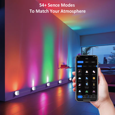 Điều khiển Bluetooth Địa chỉ RGBCW Smart Wall Sconces / Eave Đèn Cho Trang trí Giáng sinh