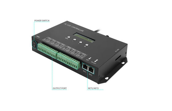 Bộ điều khiển LED SPI lập trình DMX512 H807SA 8192Pixels cho DMX512 WS2811 WS2812B WS2815 APA102 Dải đèn LED
