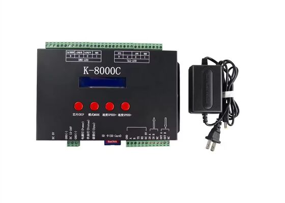 K-8000C Máy điều khiển màu ma thuật có thể lập trình Kiểm soát màu đầy đủ thông qua DMX / SPI Với chức năng mã hóa tích hợp để điều khiển ánh sáng